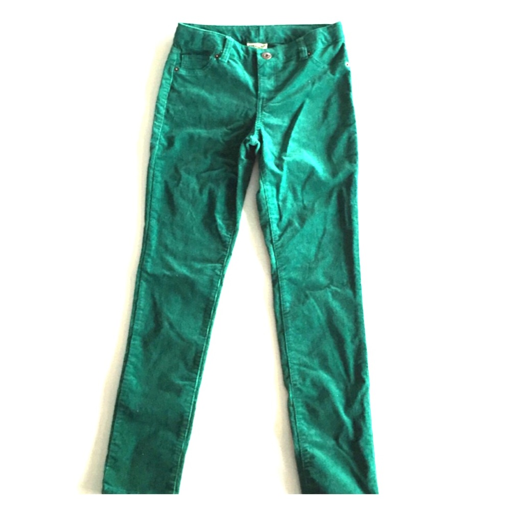 Girl's Green Corduroy Pants Size 12 New With Tags - Picture 1 of 3